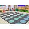 Tranquil Dots Classroom Seating Rug - Factory Second