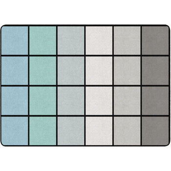 Tranquil Tundra Classroom Seating Rug - Factory Second