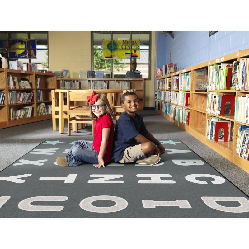 Tranquil Tundra Alphabet Star Classroom Rug
