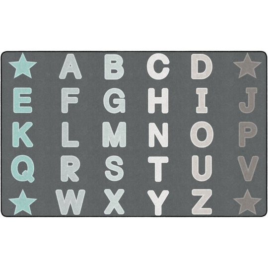 Tranquil Tundra Alphabet Star Classroom Rug