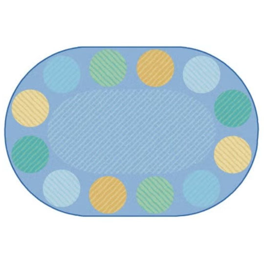 Tranquil Spot Oval Seating Rug