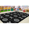 X Marks The Spot Classroom Seating Rug