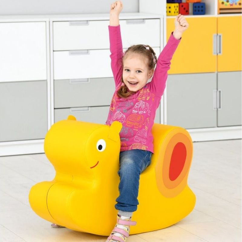 Yellow Snail Vinyl Kids Rocker