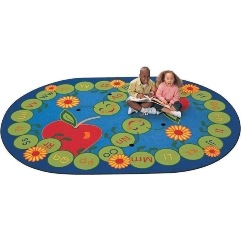 ABC Caterpillar Oval Rug