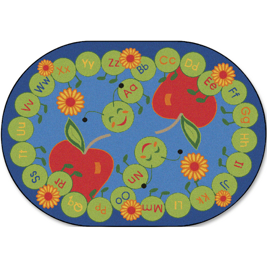 ABC Caterpillar Oval Rug