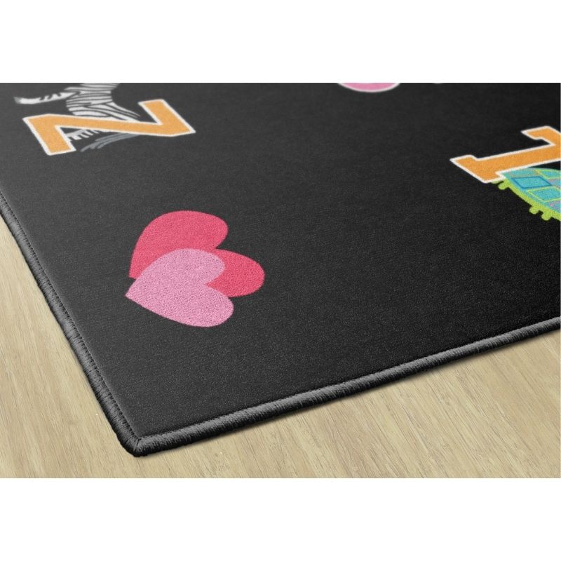 SchoolGirl Alphabet Pictures Classroom Seating Rug