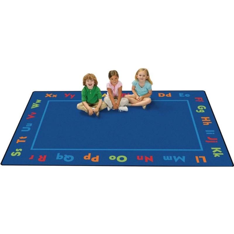 Alphabet Upper and Lower Case Border Rug