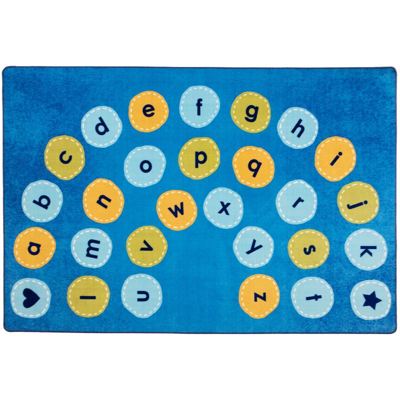Calming Colors Alphabet Seating Rug