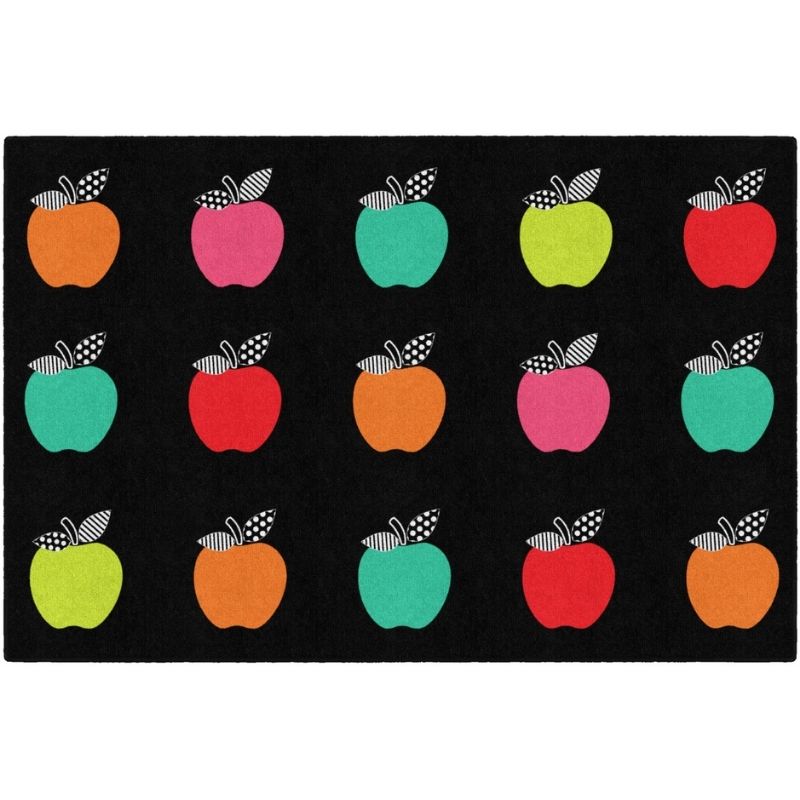 Colorful Apples Sitting Spot Rug