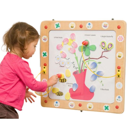 Flowers and Bees Magnetic Wall Activity