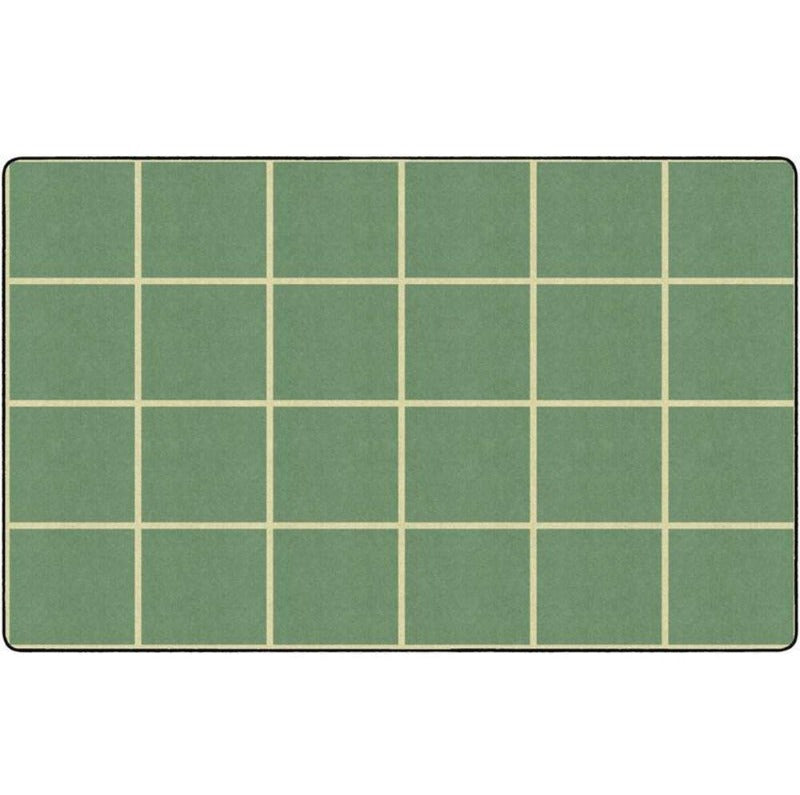Golden Sage Seating Grid Rug