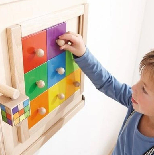 Colorful Squares Wall Puzzle Toy