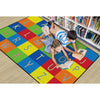 The Alphabet Seating Rug makes finding a seat is as simple as A-B-C. This durable carpet is built for commercial use but can be used anywhere.