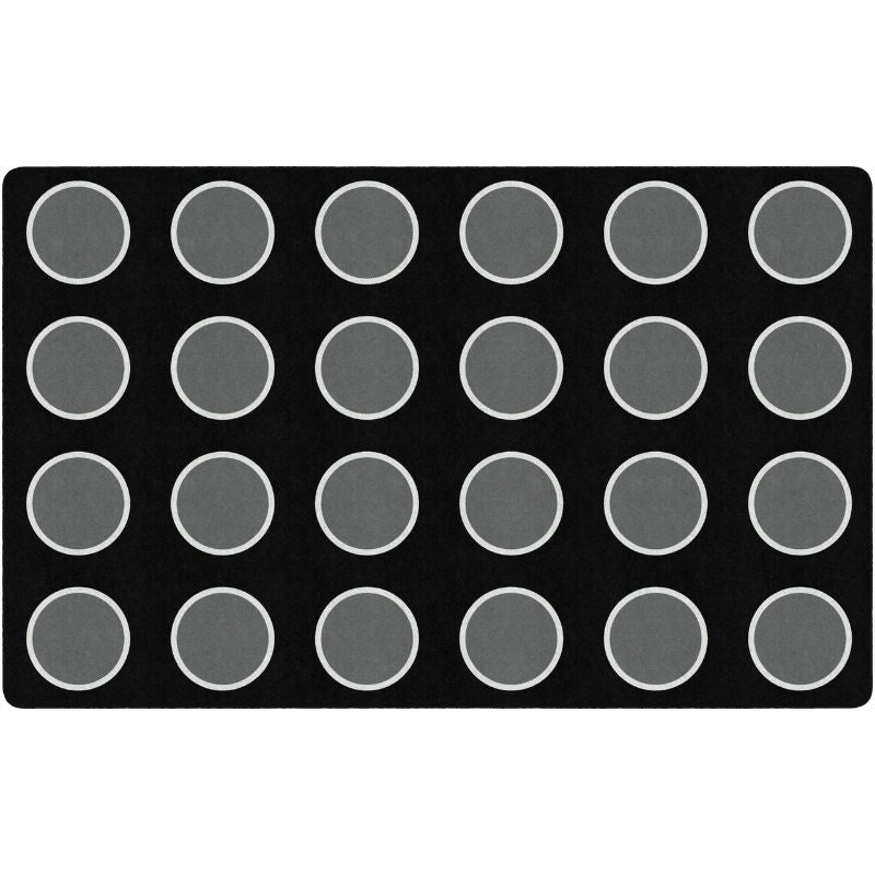 Our Night Clouds Serene Seating Rug helps them get the wiggles out and stretch.