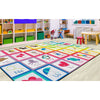 Rainbow Alphabet Seating Rug