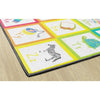 Rainbow Alphabet Cards School Seating Rug
