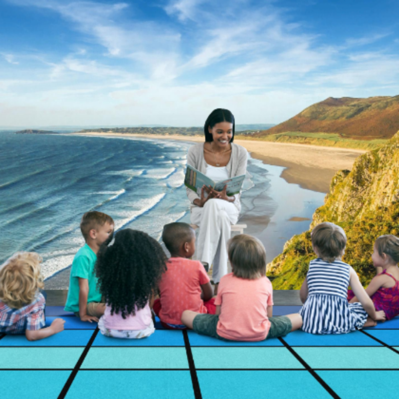 Ocean Horizon Teachers Sitting Rug 
