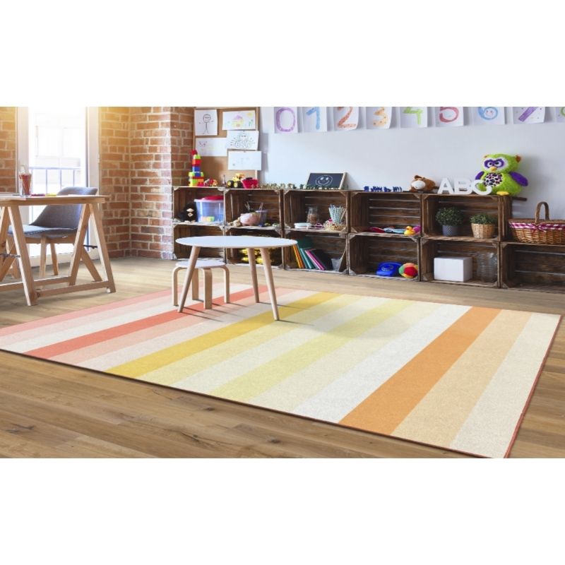 Simply Safari Sunset Stripes Area Rug