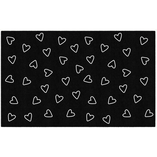 Boho Hearts Classroom Rug