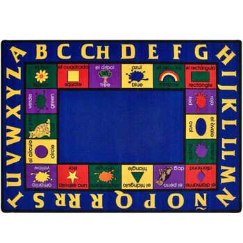 Bilingual Phonics Classroom Carpet Squares