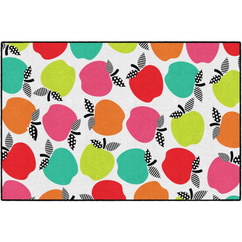Stylish Brights All Over Apples Rug