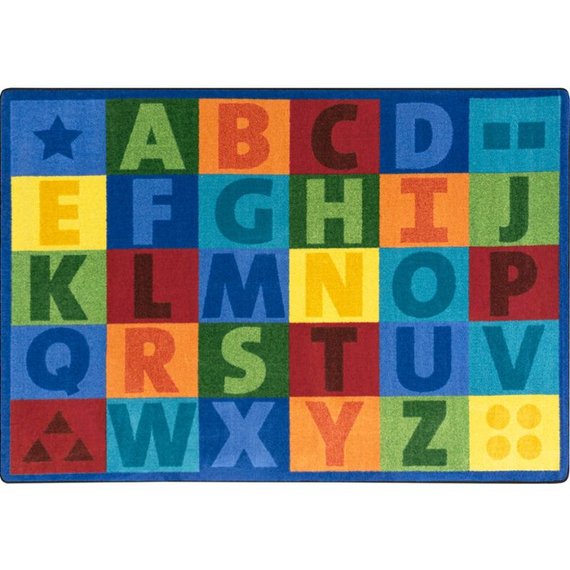 Colorful Learning Alphabet Seating Rug