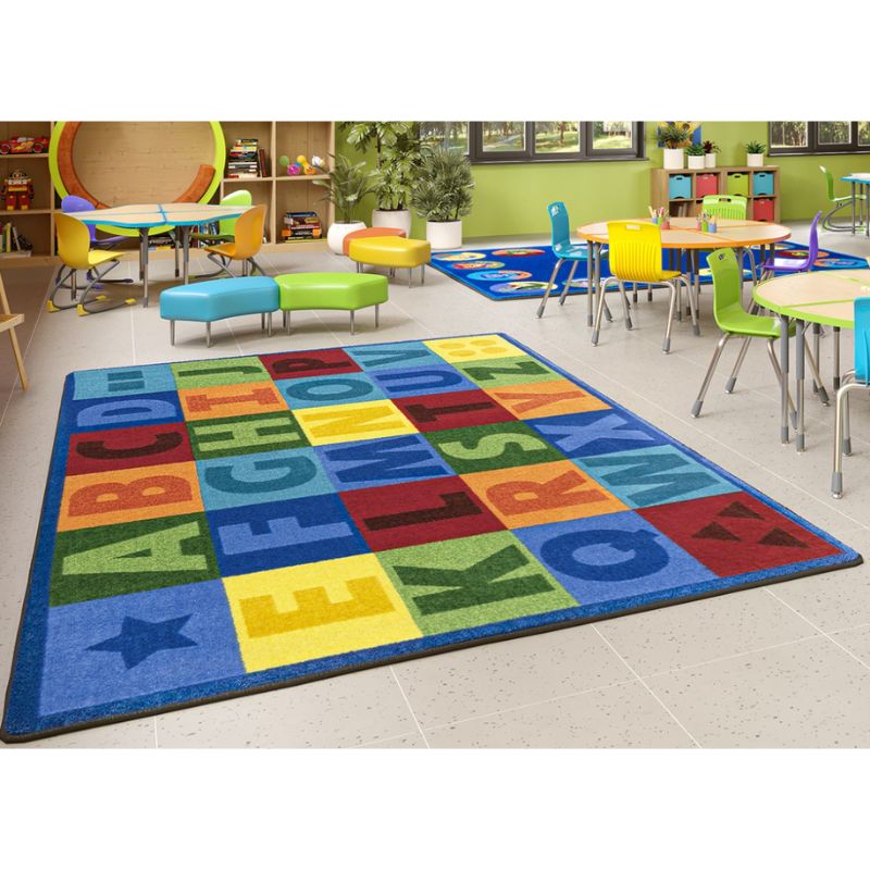 Colorful Learning Alphabet Seating Rug - Joy Carpets