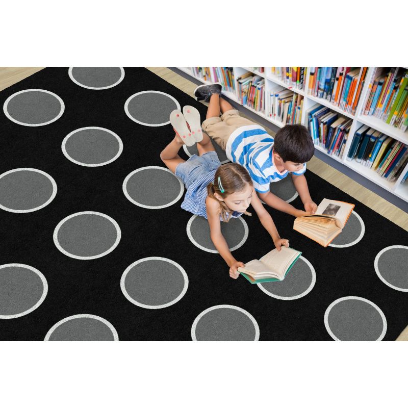 Students love getting out of their chairs and on to a carpet for learning. Our Night Clouds Serene Seating Rug helps them get the wiggles out and stretch.