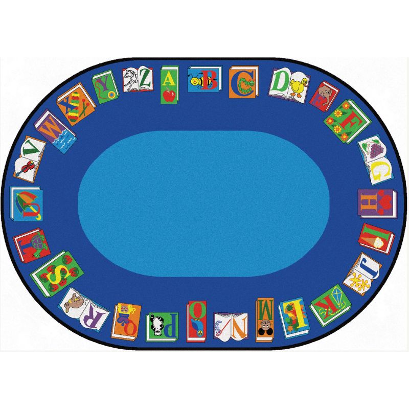 Reading by the Book Oval Rug