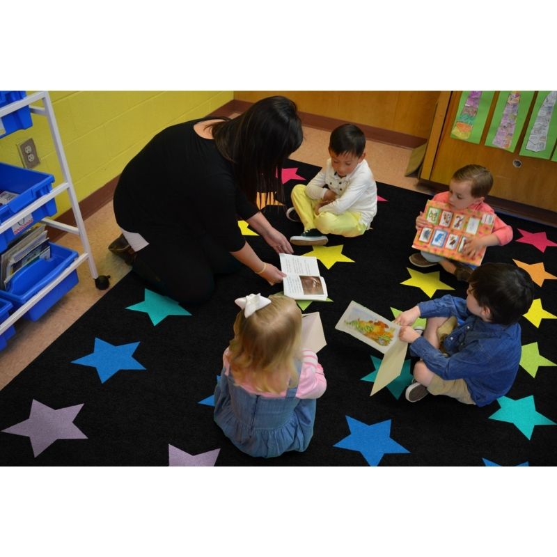 Twinkle Twinkle Stars Area Rug - Schoolgirl Style