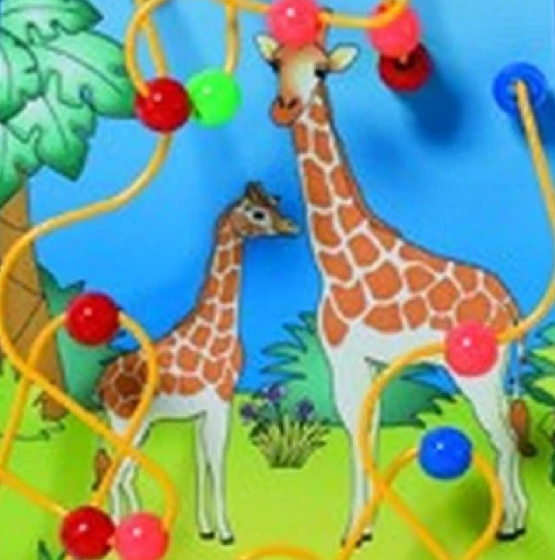 Animal Family Wire & Bead Maze Wall Activity 20-FLP