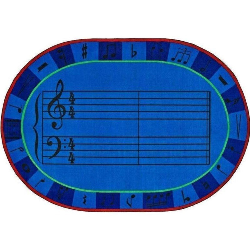 A-Sharp Music Factory Second Rug 8' x 12' Oval