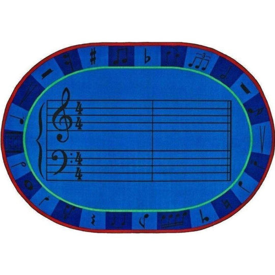 A-Sharp Music Factory Second Rug Oval