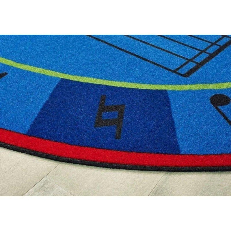 A-Sharp Music Oval Rug