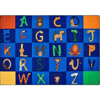 A to Z Animals Seating Rug