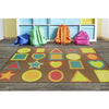 All Kinds Of Shapes Muted Seating Rug