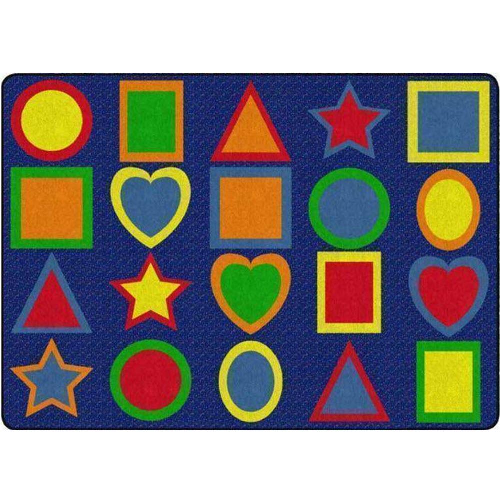 All Kinds of Shapes Classroom Seating Rug - Flagship Carpets