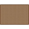 All Over Weave Solid Color Tan Rug