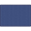 All Over Weave Solid Color Blue Rug