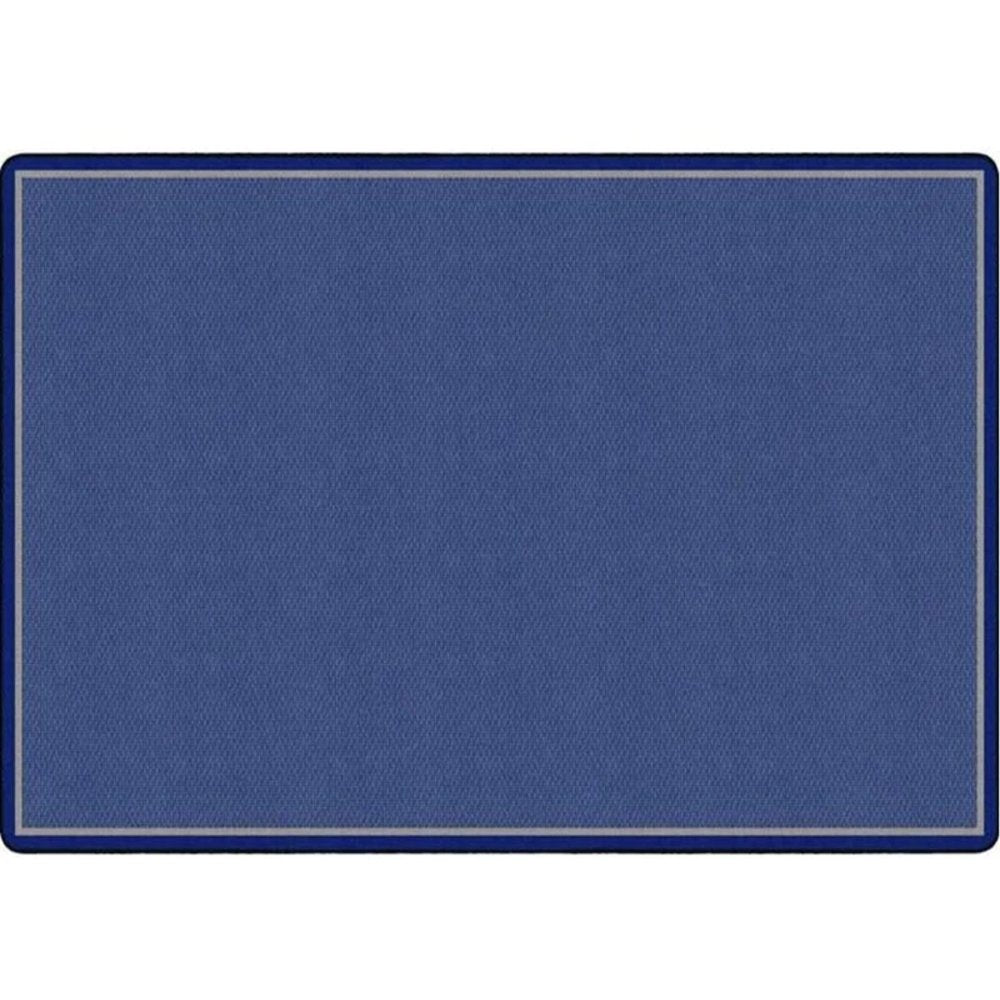 All Over Weave Solid Color Blue Rug