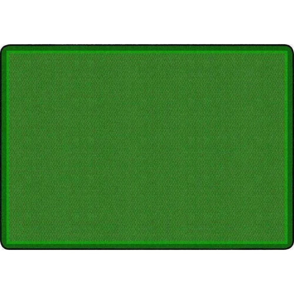 All Over Weave Solid Color Green Rug