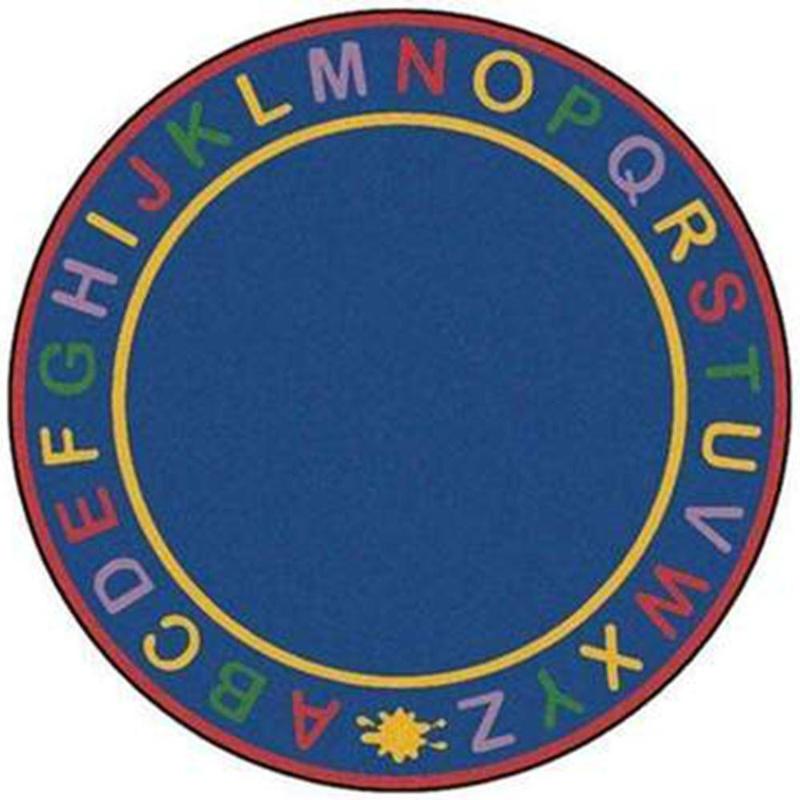 Alpha Classroom Rug 6 Round - Carpets for Kids