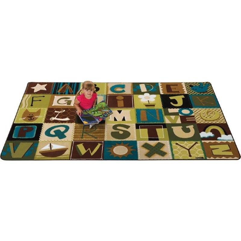 Alphabet Blocks Nature Rug