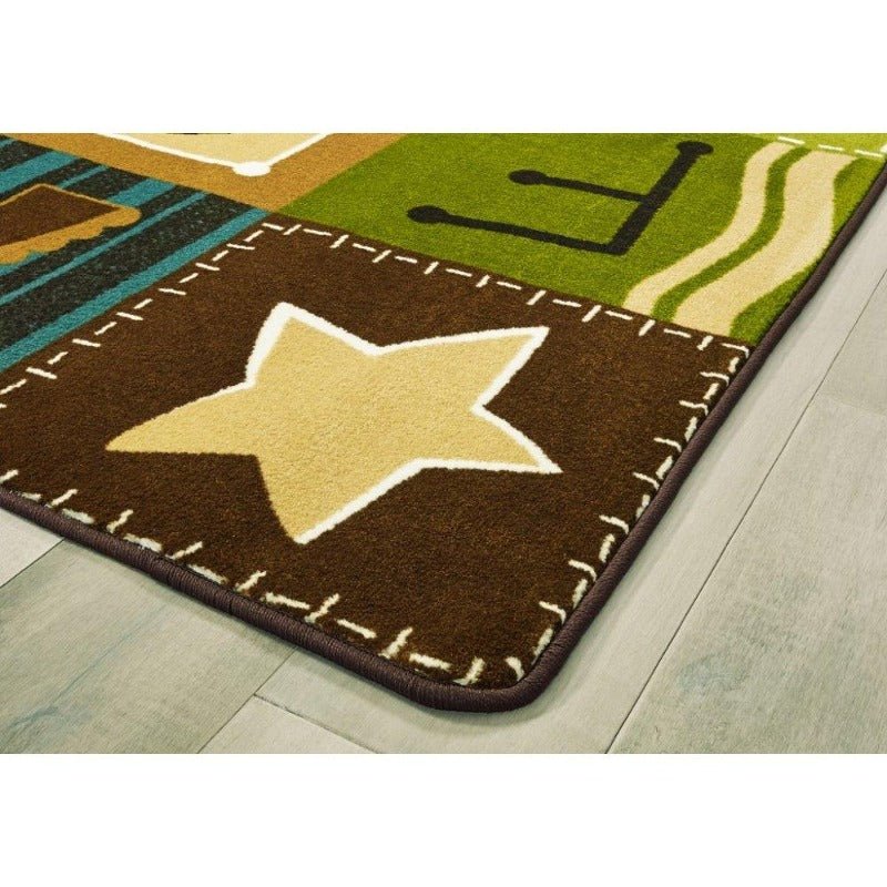 Alphabet Blocks Nature Rug