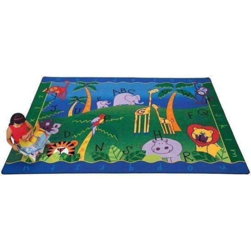 Alphabet Jungle School Rug