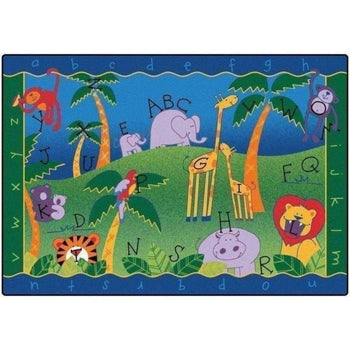 Alphabet Jungle School Rug