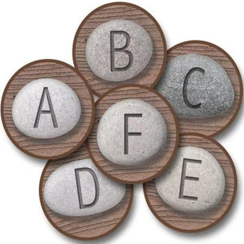 Alphabet Stones Round Carpet Kit - Set of 26