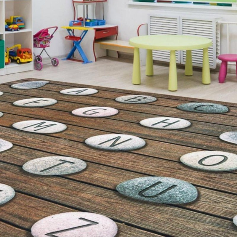 Alphabet Stones Seating Rug