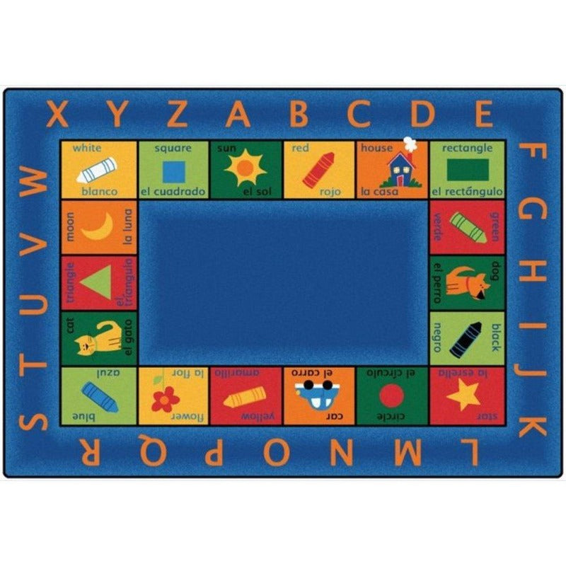 Bilingual Alphabet Rug