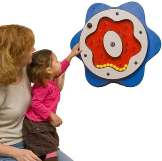 Blue Plinko Flower Wall Activity